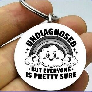 Cloud Rainbow Emoji Hot Funny Cute Stainless Steel Keychain